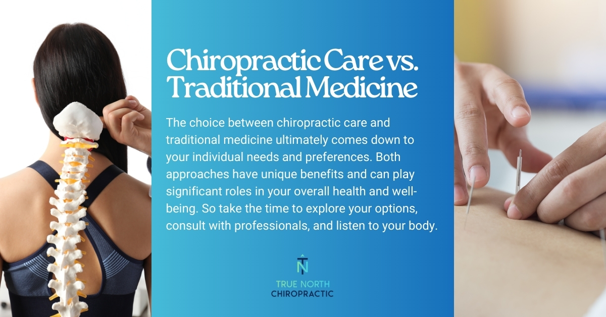 Chiropractic Care vs. Traditional Medicine | True North Chiropractic
